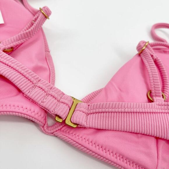 L*Space Helena Underwire Bikini Top Guava Pink - Size Small, NEW With Tags! - Picture 7 of 7